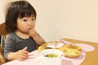 昼食・お昼寝準備